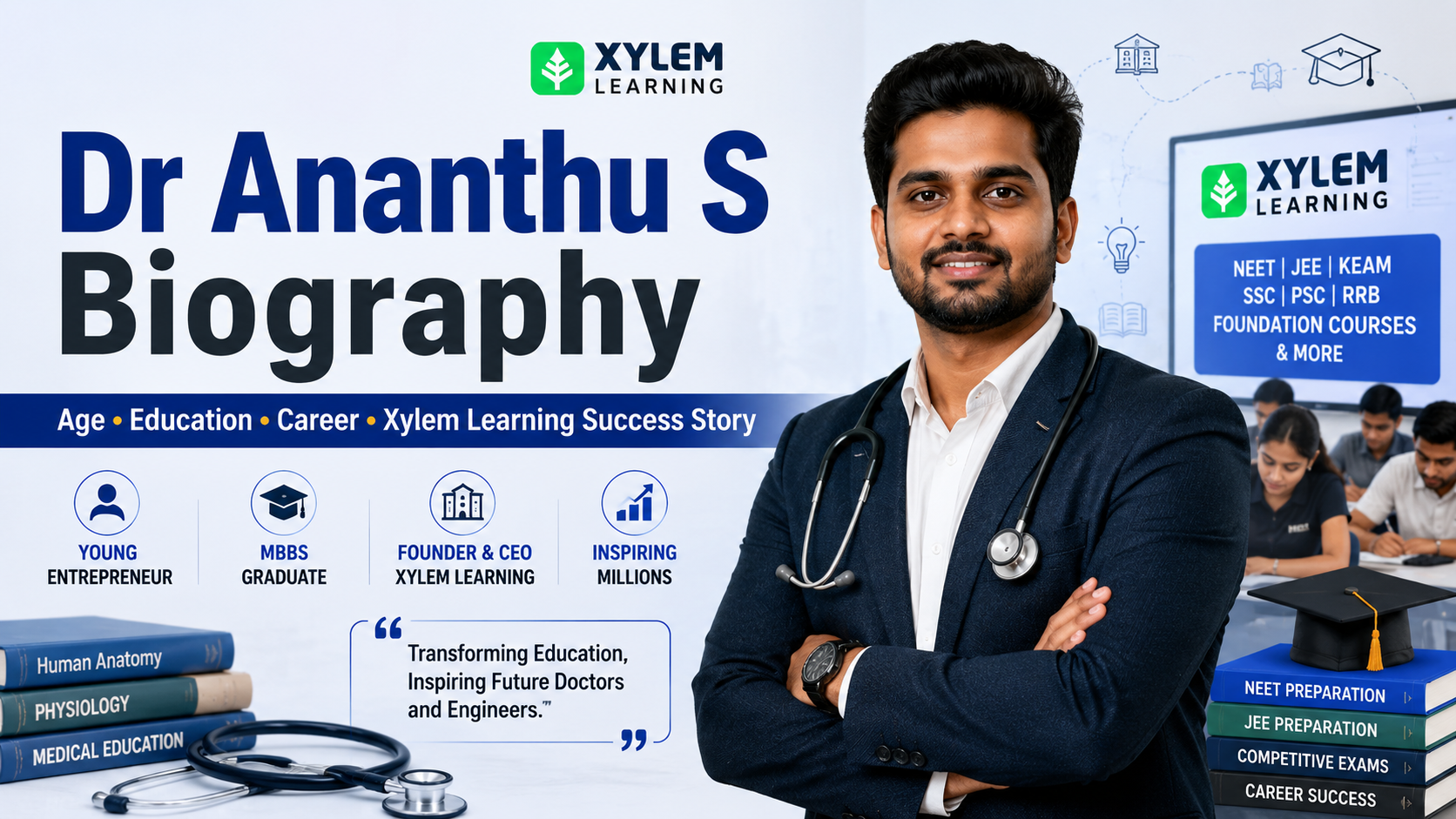 Dr. Ananthu S Age, Biography, Career & Xylem Learning