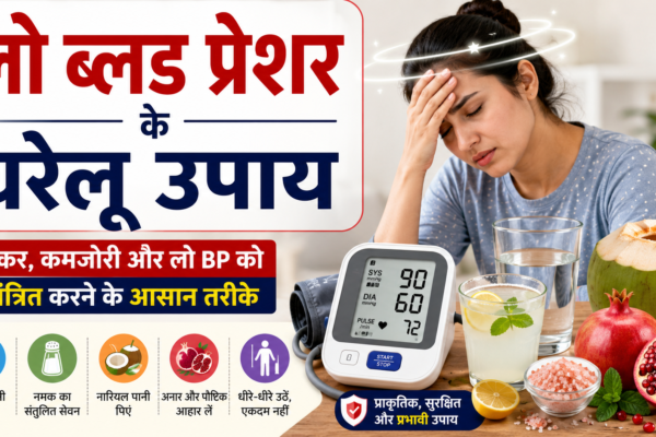 लो ब्लड प्रेशर के लिए आसान घरेलू उपाय