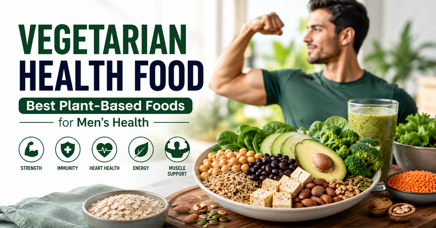 Vegetarian Health Food Best Plant-Based Foods for Men's Health