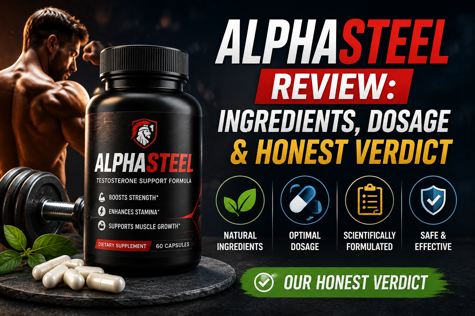 AlphaSteel Review Ingredients, Dosage & Honest Verdict